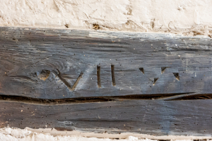 Markierungen auf den Balken