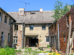 Hofsituation Markt 8 im Jahr 2012 mit Vorderhaus Wohn- und Stallflügel